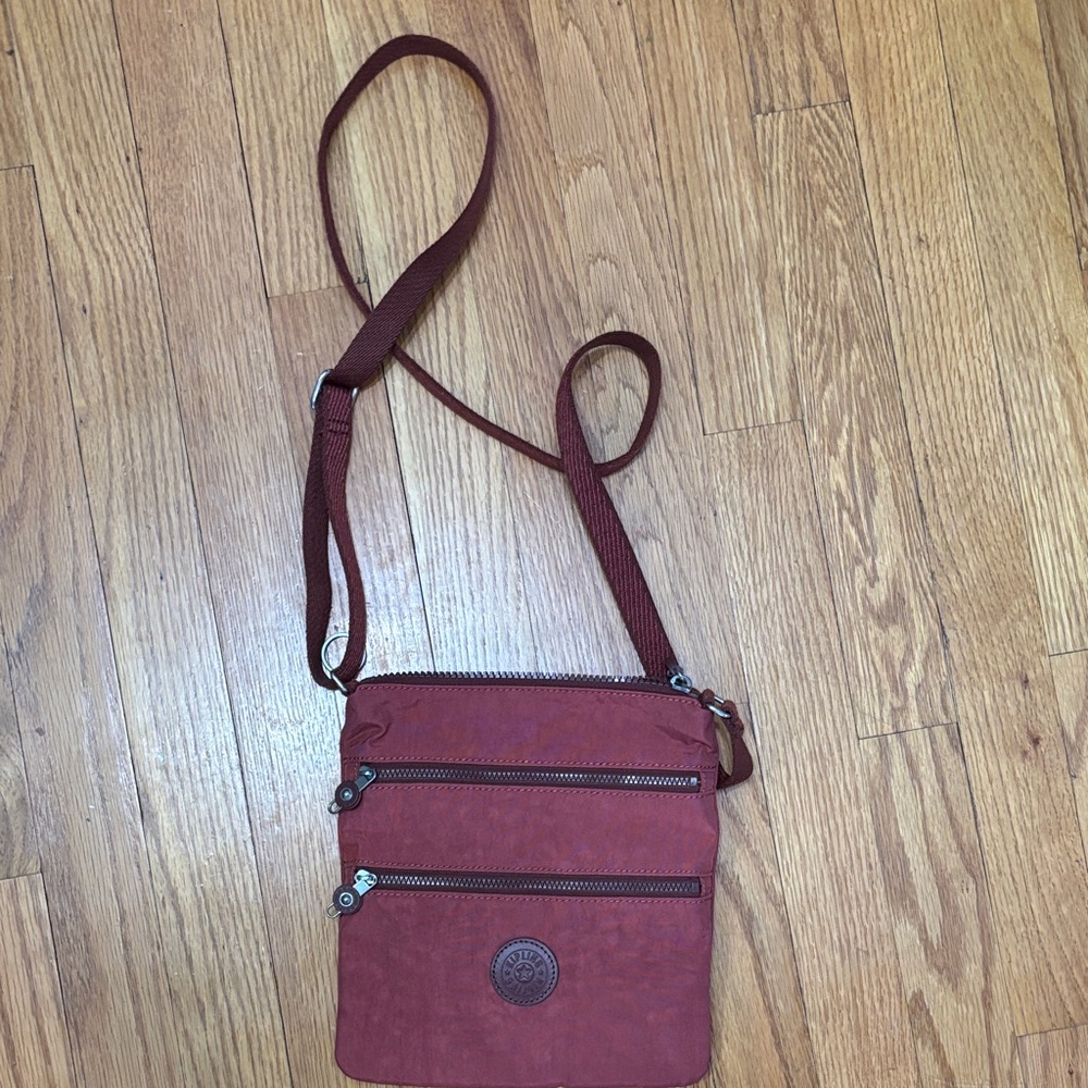 Kipling Crossbody Bag in Burgundy Red - Picture 2 of 8